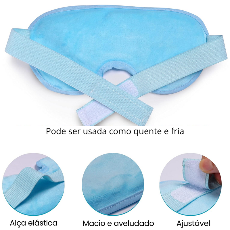 Máscara em Gel com Compressa Quente/Fria para Dores/Inchaços